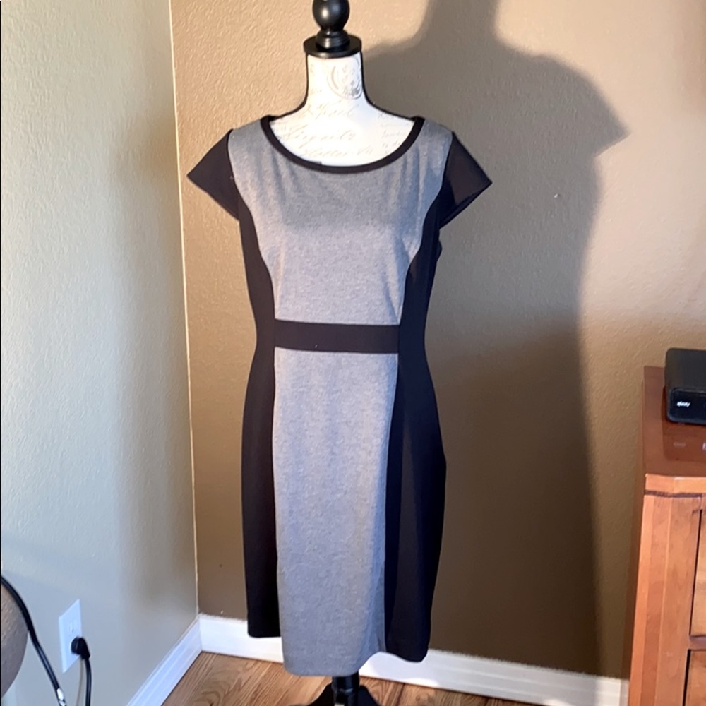Jessica Howard Black and Gray Dress